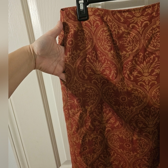 Parisian Signature Womens Skirt Red Pattern Plus Size 18W - Picture 2 of 7